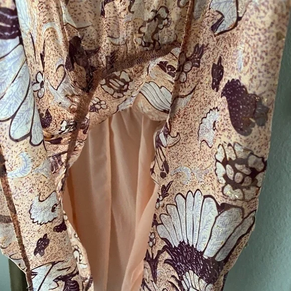 NWT O.P.T Smock Floral Peasant Dress - Picture 9 of 10